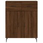 vidaXL Credenza Rovere Marrone 69,5x34x90 cm in Legno Multistrato vidaXL Credenza Rovere Marrone 69,5x34x90 cm in Legno Multistrato