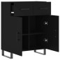 vidaXL Credenza Nera 69,5x34x90 cm in Legno Multistrato vidaXL Credenza Nera 69,5x34x90 cm in Legno Multistrato