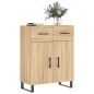vidaXL Credenza Rovere Sonoma 69,5x34x90 cm in Legno Multistrato vidaXL Credenza Rovere Sonoma 69,5x34x90 cm in Legno Multistrato