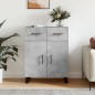 vidaXL Credenza Grigio Cemento 69,5x34x90 cm in Legno Multistrato vidaXL Credenza Grigio Cemento 69,5x34x90 cm in Legno Multistrato