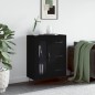vidaXL Credenza Nera 69,5x34x90 cm in Legno Multistrato vidaXL Credenza Nera 69,5x34x90 cm in Legno Multistrato
