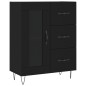 vidaXL Credenza Nera 69,5x34x90 cm in Legno Multistrato vidaXL Credenza Nera 69,5x34x90 cm in Legno Multistrato