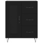 vidaXL Credenza Nera 69,5x34x90 cm in Legno Multistrato vidaXL Credenza Nera 69,5x34x90 cm in Legno Multistrato