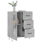 vidaXL Credenza Grigio Cemento 69,5x34x90 cm in Legno Multistrato vidaXL Credenza Grigio Cemento 69,5x34x90 cm in Legno Multistrato
