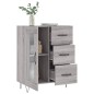 vidaXL Credenza Grigio Sonoma 69,5x34x90 cm in Legno Multistrato vidaXL Credenza Grigio Sonoma 69,5x34x90 cm in Legno Multistrato