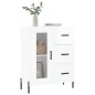vidaXL Credenza 69,5x34x90 cm in Legno Multistrato Bianco Lucido vidaXL Credenza 69,5x34x90 cm in Legno Multistrato Bianco Lucido
