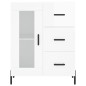 vidaXL Credenza 69,5x34x90 cm in Legno Multistrato Bianco Lucido vidaXL Credenza 69,5x34x90 cm in Legno Multistrato Bianco Lucido