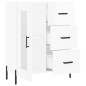 vidaXL Credenza 69,5x34x90 cm in Legno Multistrato Bianco Lucido vidaXL Credenza 69,5x34x90 cm in Legno Multistrato Bianco Lucido