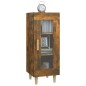 Credenza Rovere Fumo 34,5x34x90 cm in Legno Multistrato Credenza Rovere Fumo 34,5x34x90 cm in Legno Multistrato