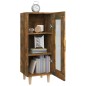 Credenza Rovere Fumo 34,5x34x90 cm in Legno Multistrato Credenza Rovere Fumo 34,5x34x90 cm in Legno Multistrato