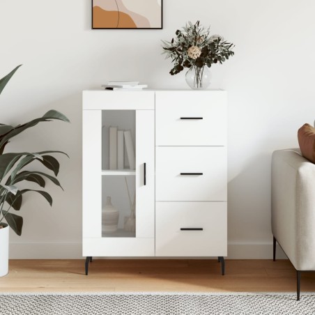 vidaXL Credenza Bianca 69,5x34x90 cm in Legno Multistrato