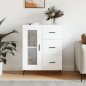 vidaXL Credenza Bianca 69,5x34x90 cm in Legno Multistrato vidaXL Credenza Bianca 69,5x34x90 cm in Legno Multistrato