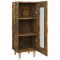 Credenza Rovere Fumo 34,5x34x90 cm in Legno Multistrato Credenza Rovere Fumo 34,5x34x90 cm in Legno Multistrato