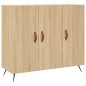 vidaXL Credenza Rovere Sonoma 90x34x80 cm in Legno Multistrato vidaXL Credenza Rovere Sonoma 90x34x80 cm in Legno Multistrato