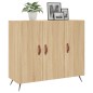 vidaXL Credenza Rovere Sonoma 90x34x80 cm in Legno Multistrato vidaXL Credenza Rovere Sonoma 90x34x80 cm in Legno Multistrato