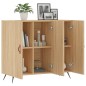 vidaXL Credenza Rovere Sonoma 90x34x80 cm in Legno Multistrato vidaXL Credenza Rovere Sonoma 90x34x80 cm in Legno Multistrato