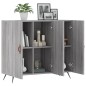 vidaXL Credenza Grigio Sonoma 90x34x80 cm in Legno Multistrato vidaXL Credenza Grigio Sonoma 90x34x80 cm in Legno Multistrato