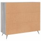 vidaXL Credenza Grigio Sonoma 90x34x80 cm in Legno Multistrato vidaXL Credenza Grigio Sonoma 90x34x80 cm in Legno Multistrato