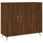 vidaXL Credenza Rovere Marrone 90x34x80 cm in Legno Multistrato vidaXL Credenza Rovere Marrone 90x34x80 cm in Legno Multistrato