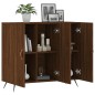 vidaXL Credenza Rovere Marrone 90x34x80 cm in Legno Multistrato vidaXL Credenza Rovere Marrone 90x34x80 cm in Legno Multistrato