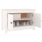 Scarpiera Bianca 70x38x45,5 cm in Legno Massello di Pino Scarpiera Bianca 70x38x45,5 cm in Legno Massello di Pino