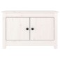 Scarpiera Bianca 70x38x45,5 cm in Legno Massello di Pino Scarpiera Bianca 70x38x45,5 cm in Legno Massello di Pino