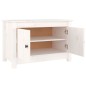 Scarpiera Bianca 70x38x45,5 cm in Legno Massello di Pino Scarpiera Bianca 70x38x45,5 cm in Legno Massello di Pino