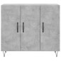 vidaXL Credenza Grigio Cemento 90x34x80 cm in Legno Multistrato vidaXL Credenza Grigio Cemento 90x34x80 cm in Legno Multistrato