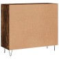 vidaXL Credenza Rovere Fumo 90x34x80 cm in Legno Multistrato vidaXL Credenza Rovere Fumo 90x34x80 cm in Legno Multistrato