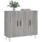 vidaXL Credenza Grigio Sonoma 90x34x80 cm in Legno Multistrato vidaXL Credenza Grigio Sonoma 90x34x80 cm in Legno Multistrato