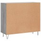 vidaXL Credenza Grigio Sonoma 90x34x80 cm in Legno Multistrato vidaXL Credenza Grigio Sonoma 90x34x80 cm in Legno Multistrato