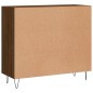 vidaXL Credenza Rovere Marrone 90x34x80 cm in Legno Multistrato vidaXL Credenza Rovere Marrone 90x34x80 cm in Legno Multistrato