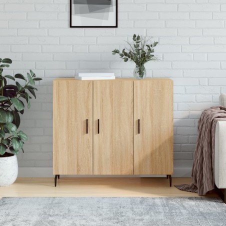 vidaXL Credenza Rovere Sonoma 90x34x80 cm in Legno Multistrato
