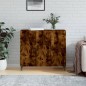 vidaXL Credenza Rovere Fumo 90x34x80 cm in Legno Multistrato vidaXL Credenza Rovere Fumo 90x34x80 cm in Legno Multistrato