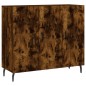 vidaXL Credenza Rovere Fumo 90x34x80 cm in Legno Multistrato vidaXL Credenza Rovere Fumo 90x34x80 cm in Legno Multistrato