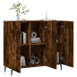 vidaXL Credenza Rovere Fumo 90x34x80 cm in Legno Multistrato vidaXL Credenza Rovere Fumo 90x34x80 cm in Legno Multistrato