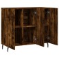 vidaXL Credenza Rovere Fumo 90x34x80 cm in Legno Multistrato vidaXL Credenza Rovere Fumo 90x34x80 cm in Legno Multistrato