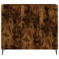 vidaXL Credenza Rovere Fumo 90x34x80 cm in Legno Multistrato vidaXL Credenza Rovere Fumo 90x34x80 cm in Legno Multistrato