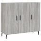 vidaXL Credenza Grigio Sonoma 90x34x80 cm in Legno Multistrato vidaXL Credenza Grigio Sonoma 90x34x80 cm in Legno Multistrato