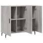 vidaXL Credenza Grigio Sonoma 90x34x80 cm in Legno Multistrato vidaXL Credenza Grigio Sonoma 90x34x80 cm in Legno Multistrato