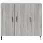 vidaXL Credenza Grigio Sonoma 90x34x80 cm in Legno Multistrato vidaXL Credenza Grigio Sonoma 90x34x80 cm in Legno Multistrato