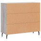 vidaXL Credenza Grigio Sonoma 90x34x80 cm in Legno Multistrato vidaXL Credenza Grigio Sonoma 90x34x80 cm in Legno Multistrato