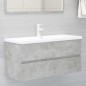 Mobile Sottolavabo Grigio Cemento 100x38,5x45 cm in Truciolato Mobile Sottolavabo Grigio Cemento 100x38,5x45 cm in Truciolato