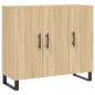 vidaXL Credenza Rovere Sonoma 90x34x80 cm in Legno Multistrato vidaXL Credenza Rovere Sonoma 90x34x80 cm in Legno Multistrato