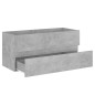 Mobile Sottolavabo Grigio Cemento 100x38,5x45 cm in Truciolato Mobile Sottolavabo Grigio Cemento 100x38,5x45 cm in Truciolato