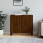 vidaXL Credenza Rovere Marrone 90x34x80 cm in Legno Multistrato vidaXL Credenza Rovere Marrone 90x34x80 cm in Legno Multistrato