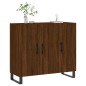 vidaXL Credenza Rovere Marrone 90x34x80 cm in Legno Multistrato vidaXL Credenza Rovere Marrone 90x34x80 cm in Legno Multistrato