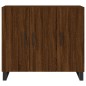 vidaXL Credenza Rovere Marrone 90x34x80 cm in Legno Multistrato vidaXL Credenza Rovere Marrone 90x34x80 cm in Legno Multistrato