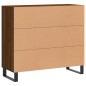 vidaXL Credenza Rovere Marrone 90x34x80 cm in Legno Multistrato vidaXL Credenza Rovere Marrone 90x34x80 cm in Legno Multistrato