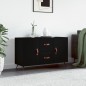 vidaXL Credenza Nera 100x36x60 cm in Legno Multistrato vidaXL Credenza Nera 100x36x60 cm in Legno Multistrato
